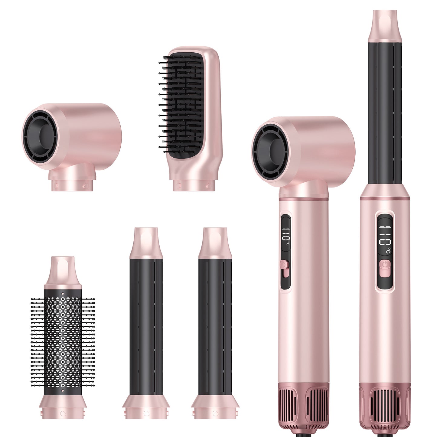 5-in-1 boucleur multifonction & brosse coiffante