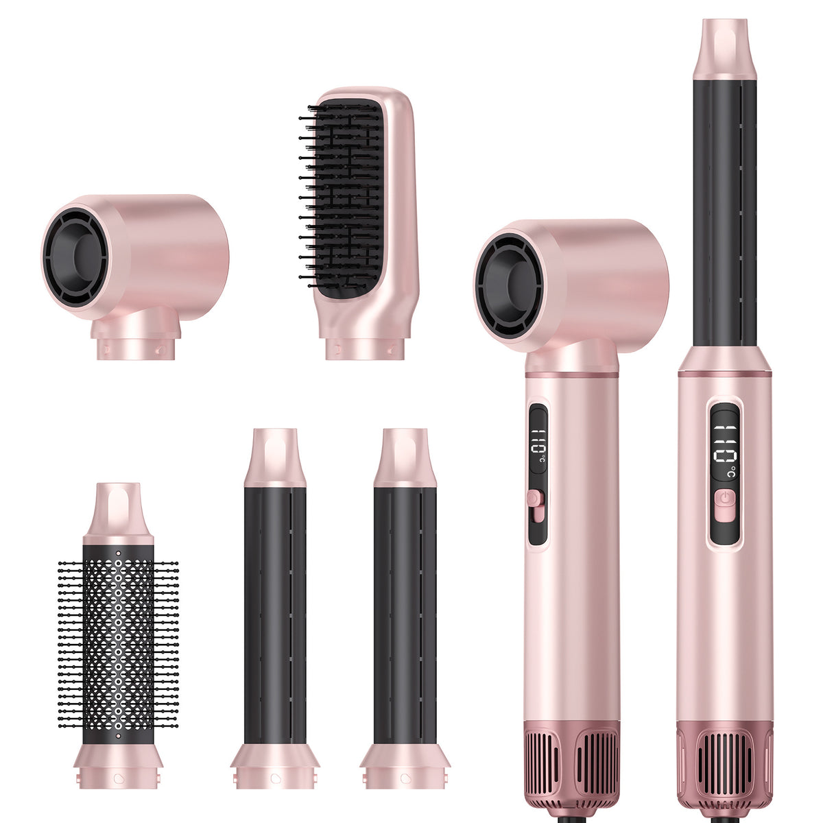 5-in-1 boucleur multifonction & brosse coiffante