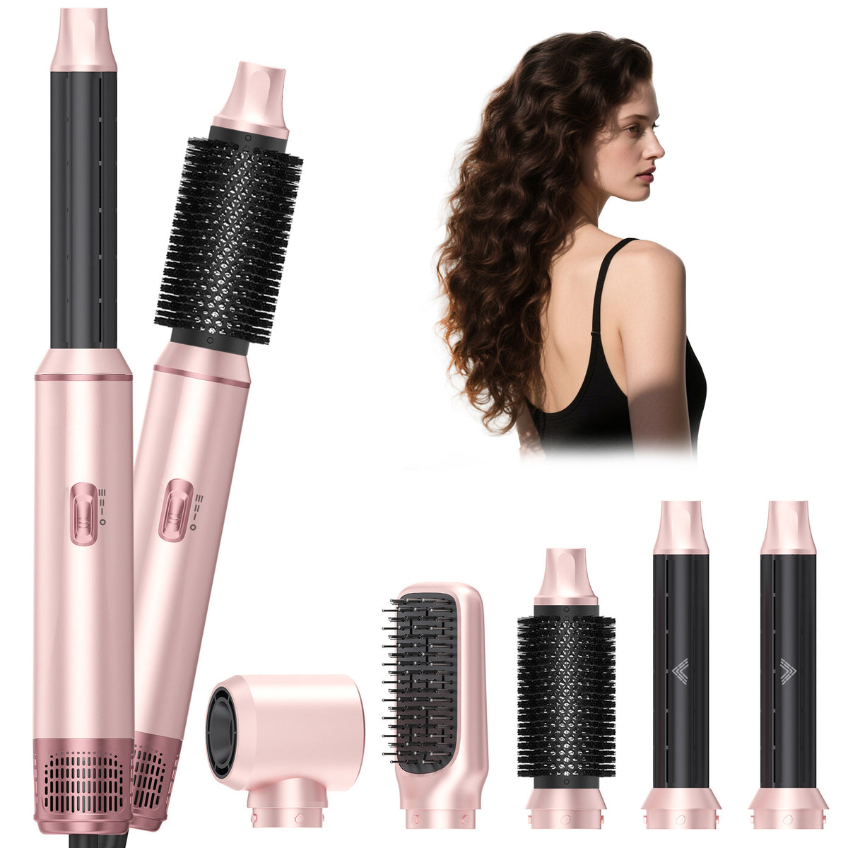 5-in-1 boucleur multifonction & brosse coiffante